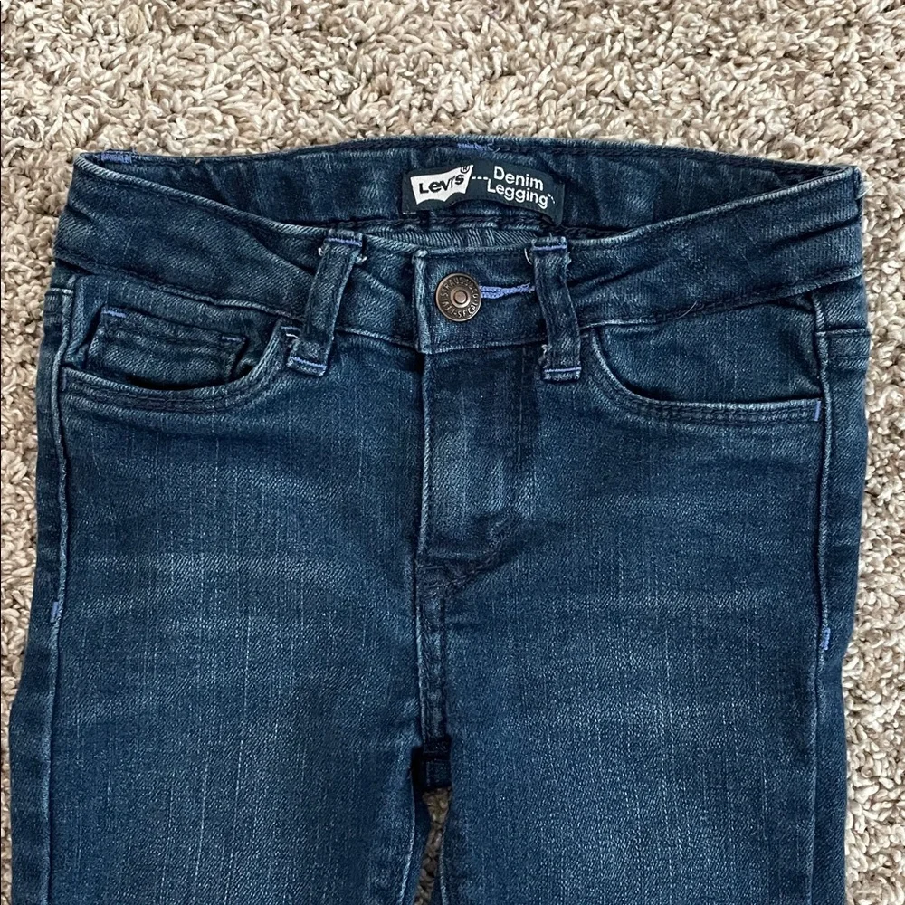Levi's Girls size 4 Dark Blue Denim Legging